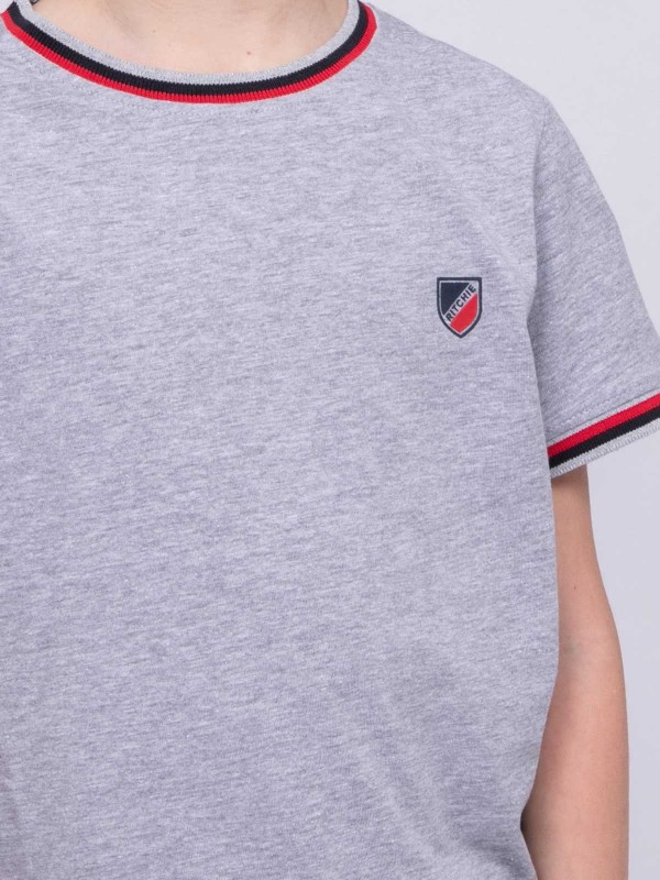 T-shirt col rond pur coton...