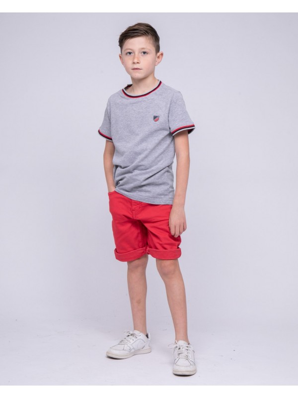 T-shirt col rond pur coton...