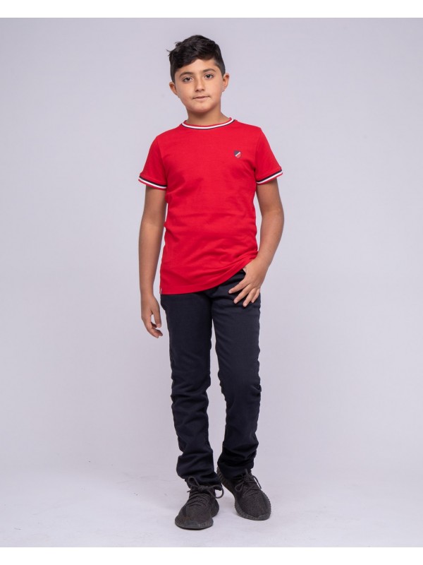 T-shirt col rond pur coton...