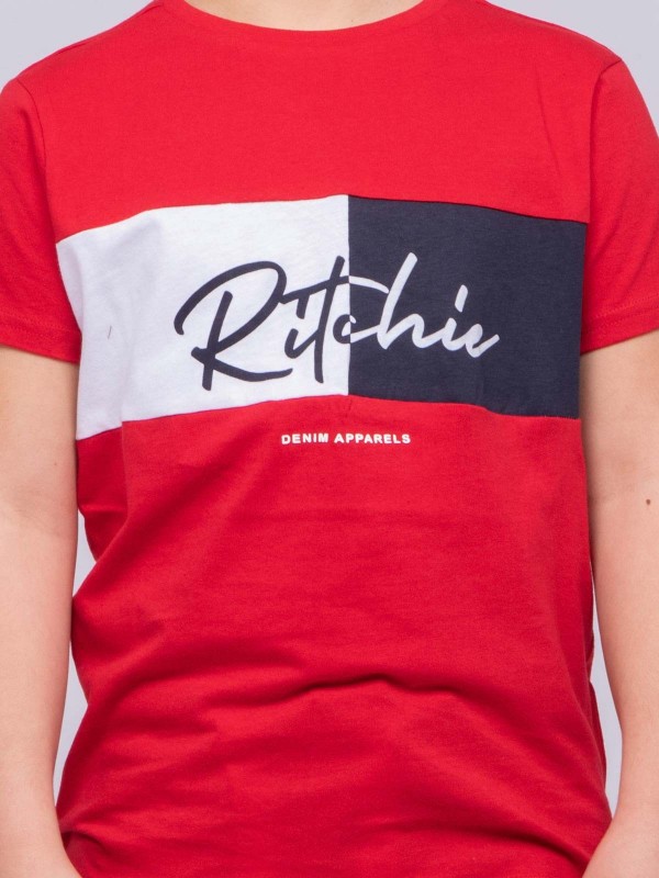 T-shirt col rond pur coton...