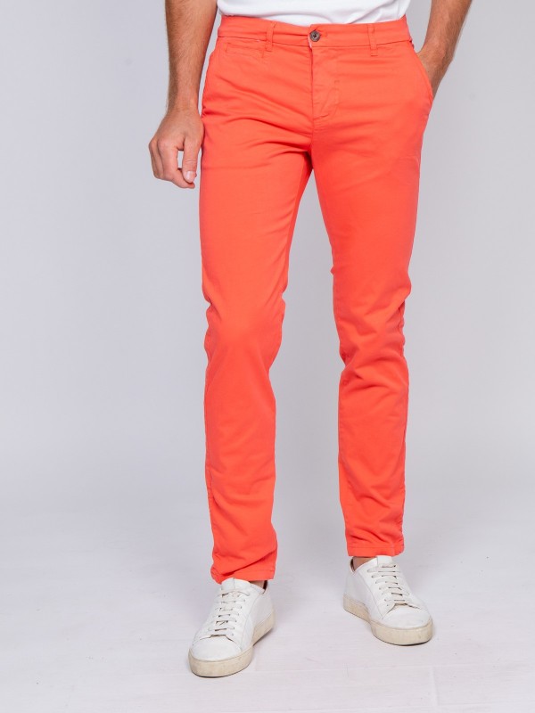 Pantalon chino CALES - Corail