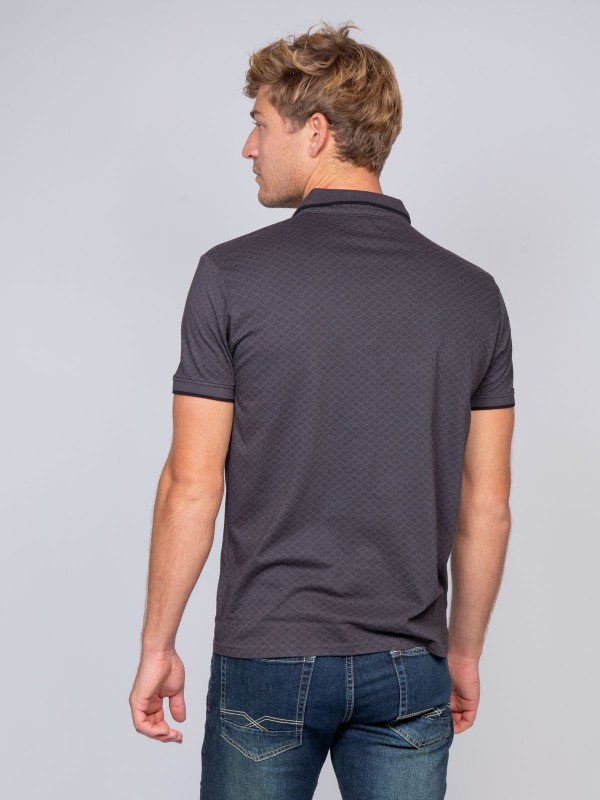 Polo pur coton PRONE - Gris