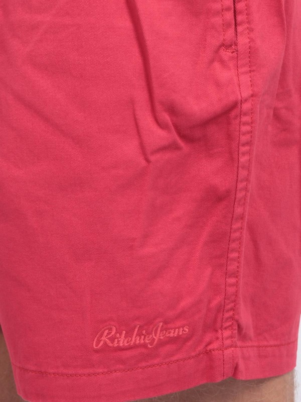 SHORT CASSIS - Rouge foncé