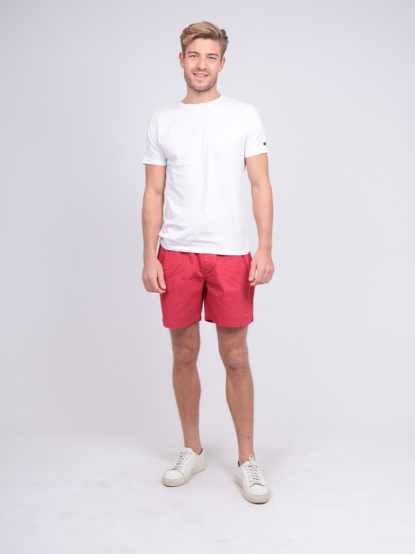 SHORT CASSIS - Rouge foncé