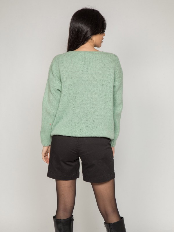 Pull col V KYO - Vert