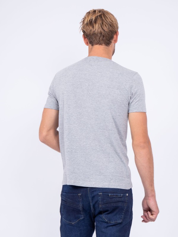 T-shirt col rond pur coton...