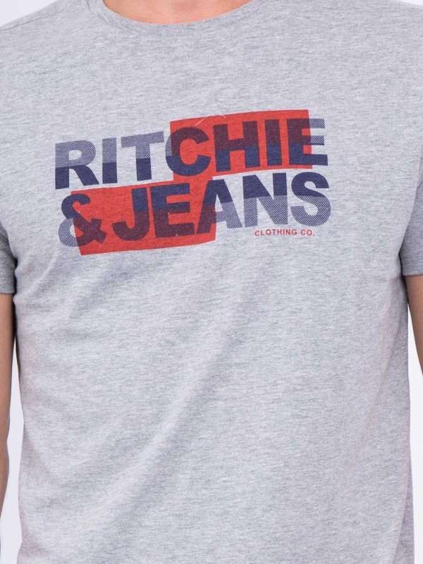 T-shirt col rond pur coton...