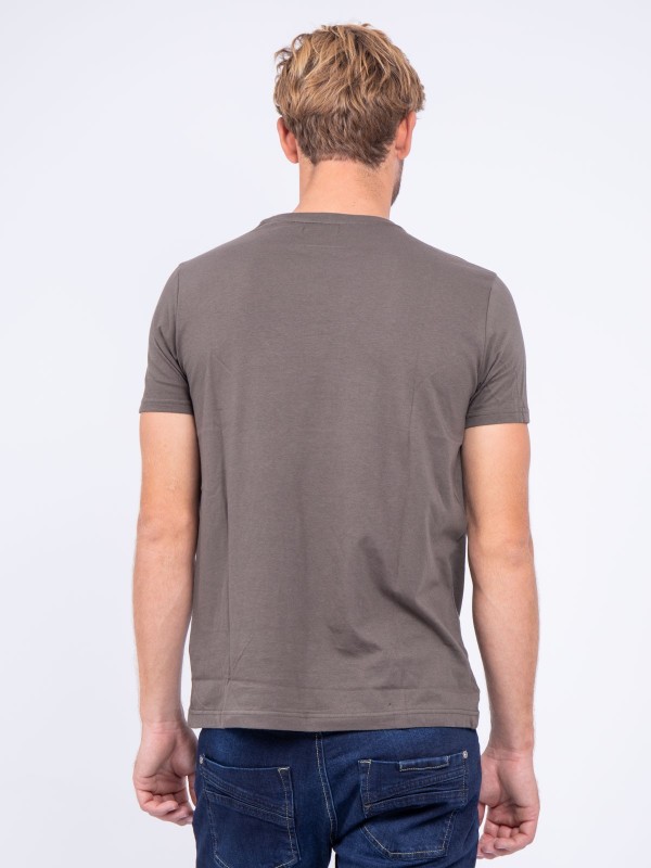 T-shirt col rond pur coton...