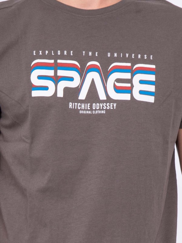 T-shirt col rond pur coton...