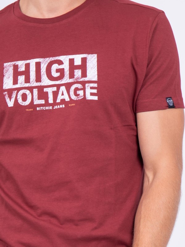 T-shirt col rond pur coton...