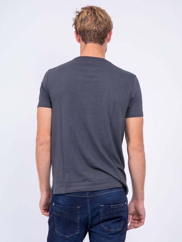 T-shirt col rond pur coton...