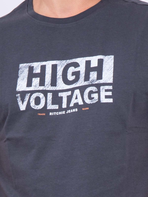 T-shirt col rond pur coton...