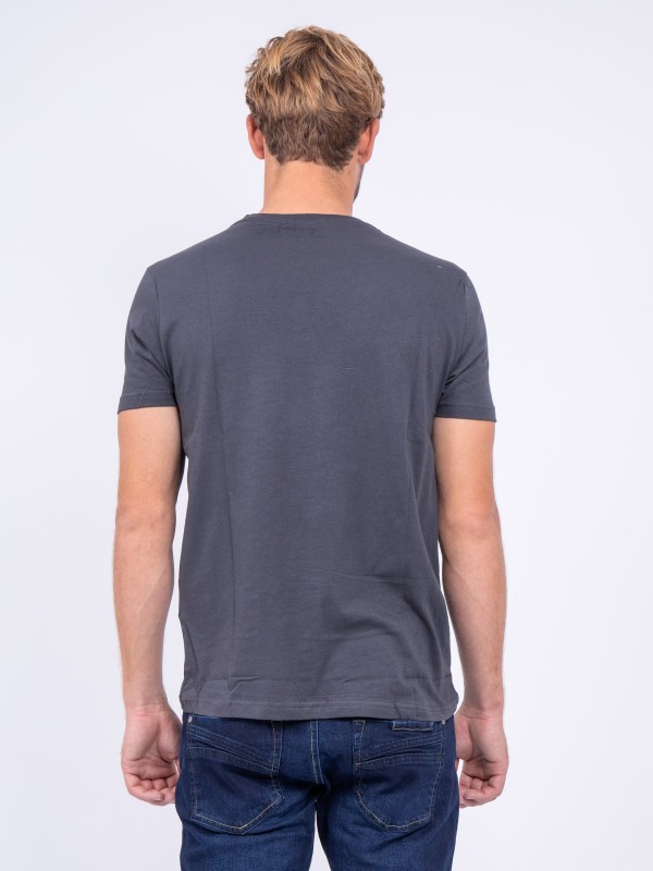 T-shirt col rond pur coton...