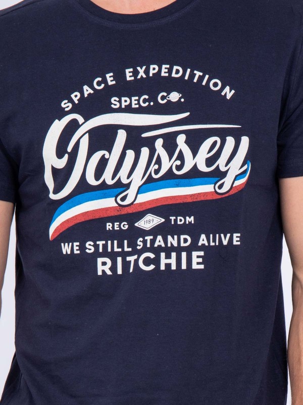 T-shirt col rond pur coton...