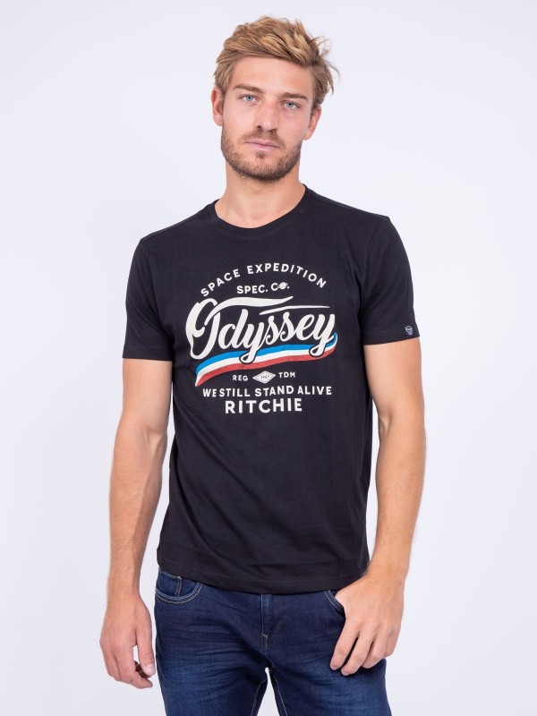 T-shirt col rond pur coton...