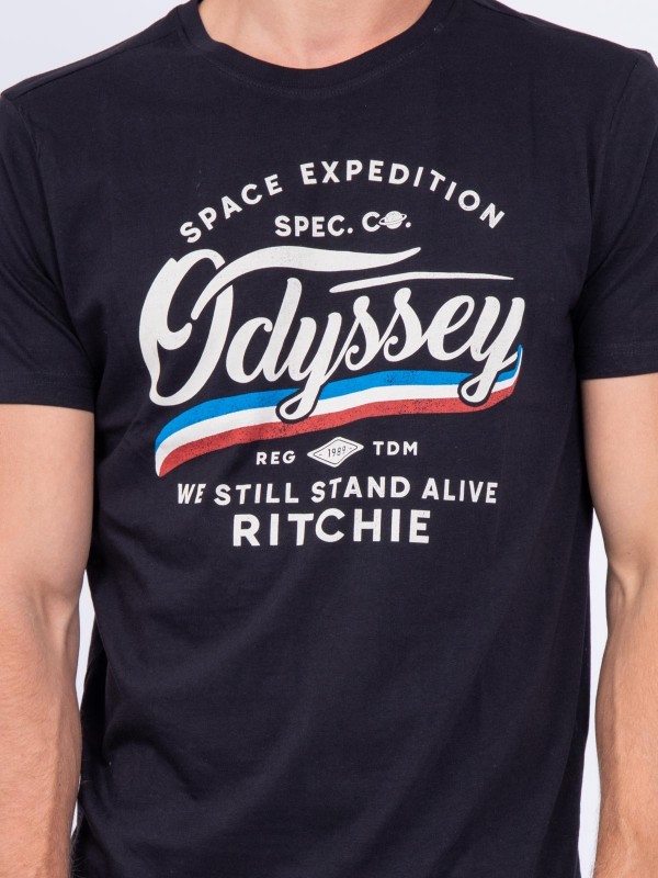 T-shirt col rond pur coton...