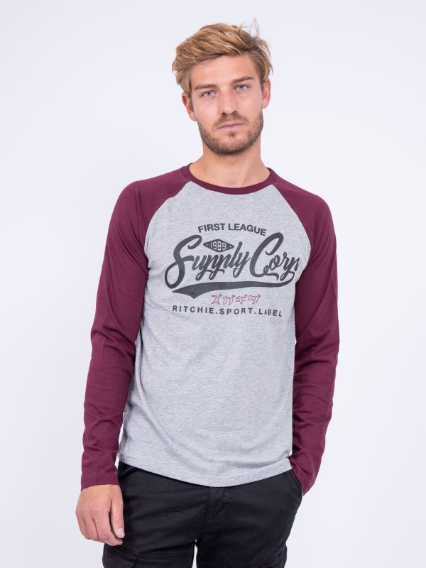 T-shirt manches longues col...