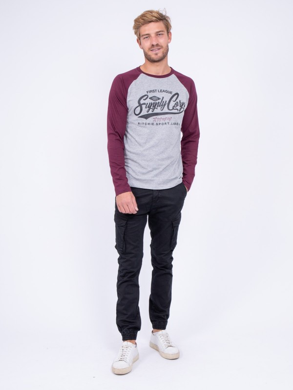 T-shirt manches longues col...