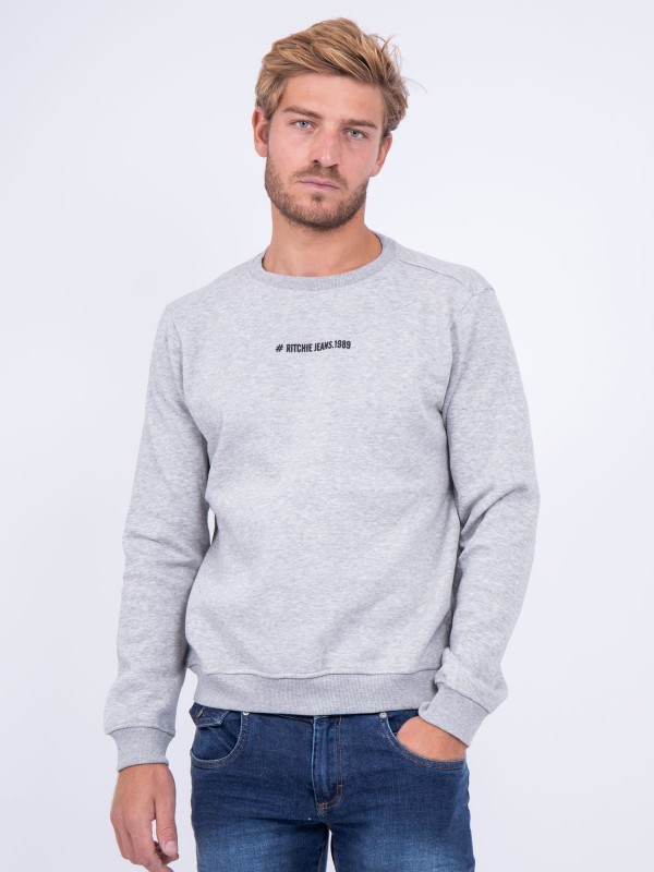 Sweat col rond WETTO - Gris...