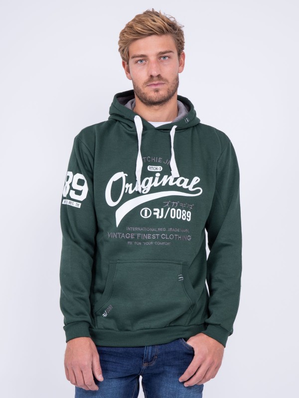 Sweat capuche WARLUZ - Vert