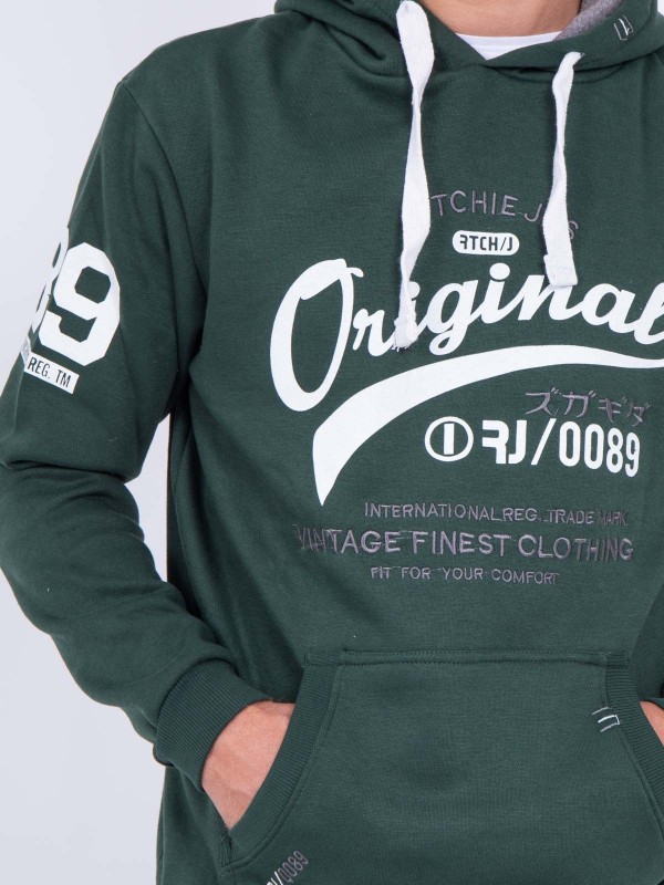 Sweat capuche WARLUZ - Vert