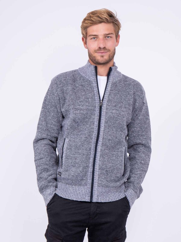 Gilet zippé col montant...