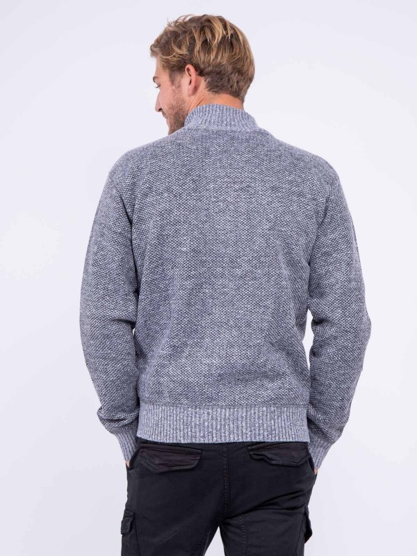 Gilet zippé col montant...