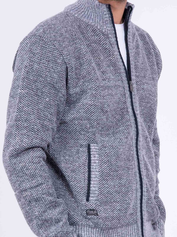 Gilet zippé col montant...