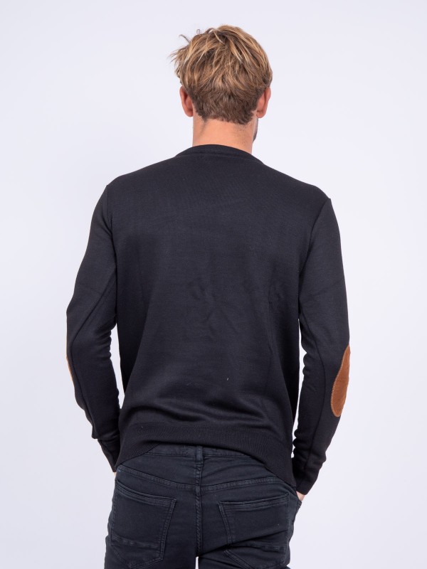 Pull col V LAMBOISE - Noir