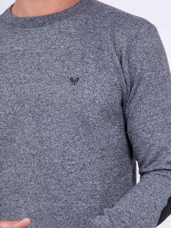 Pull col rond LAMBRE - Gris...