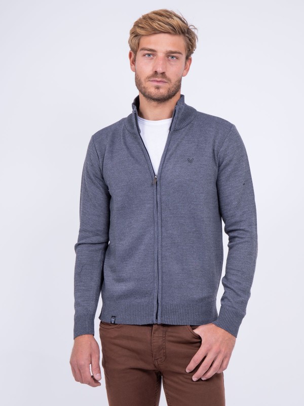 Gilet zippé col montant...