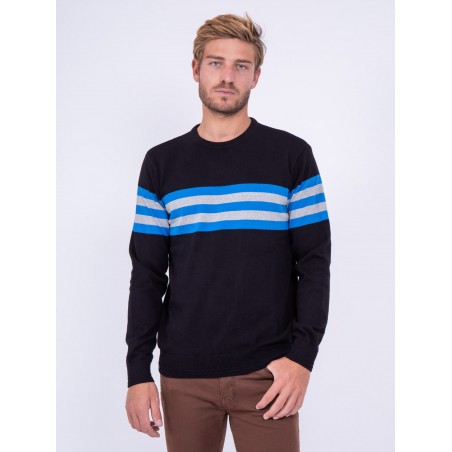 Pull col rond pur coton LIMOGE