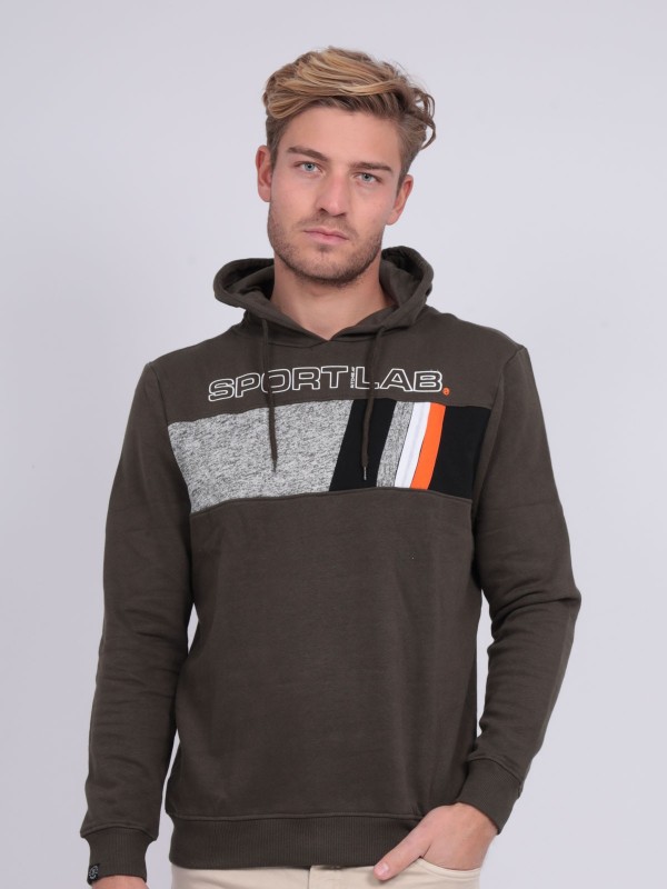 Sweat capuche WODESTO - Kaki