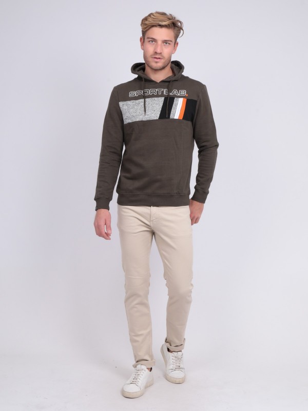 Sweat capuche WODESTO - Kaki