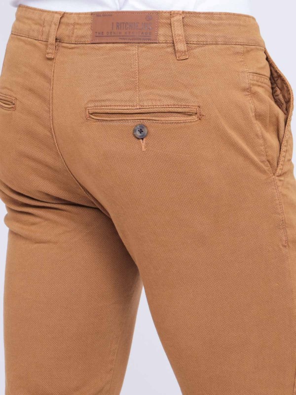 Pantalon chino VODELY - Cognac