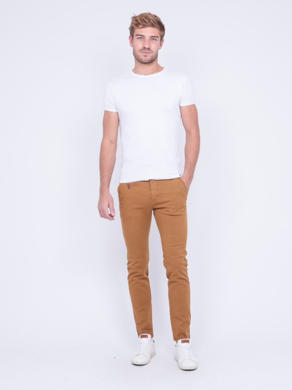 Pantalon chino VODELY - Cognac
