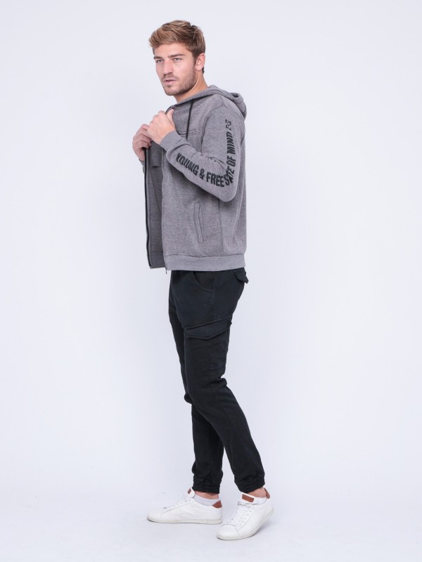 Gilet capuche WASTEN - Gris