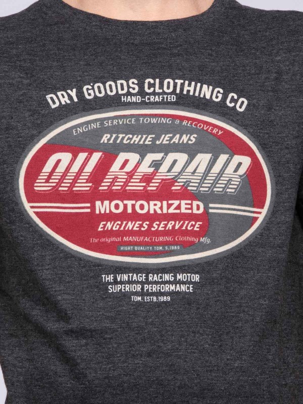 T-shirt col rond pur coton...