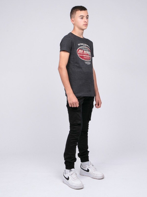 T-shirt col rond pur coton...