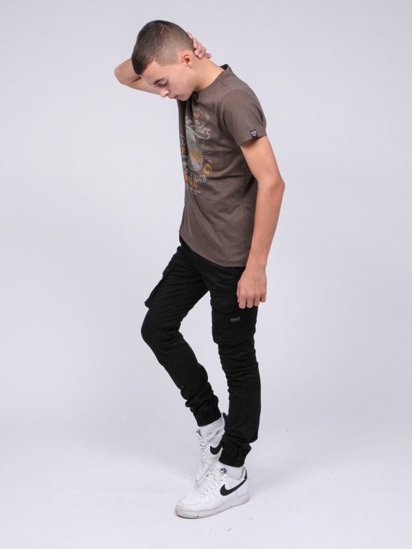 T-shirt col rond pur coton...