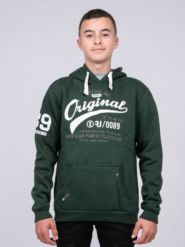 Sweat capuche WARLUZ-J - Vert