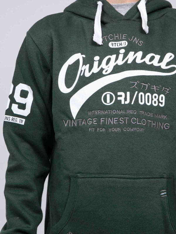 Sweat capuche WARLUZ-J - Vert