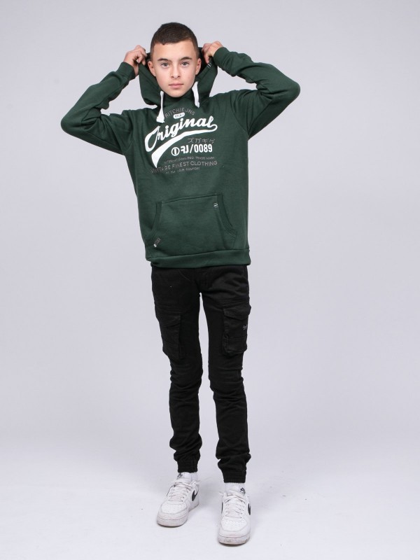 Sweat capuche WARLUZ-J - Vert