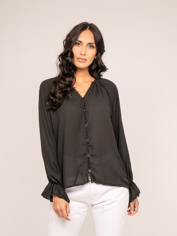 Chemisier avec volants...