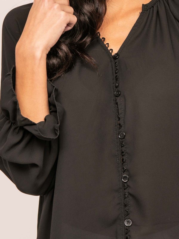 Chemisier avec volants...