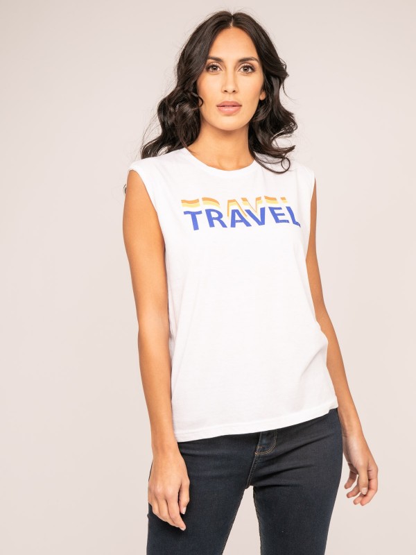 T-shirt col rond sans...