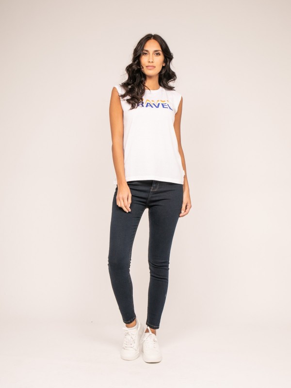 T-shirt col rond sans...