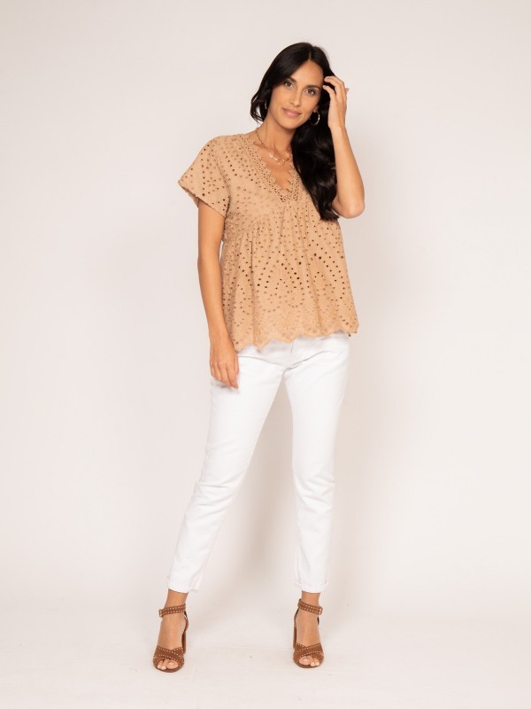 Blouse broderie anglaise FADIA