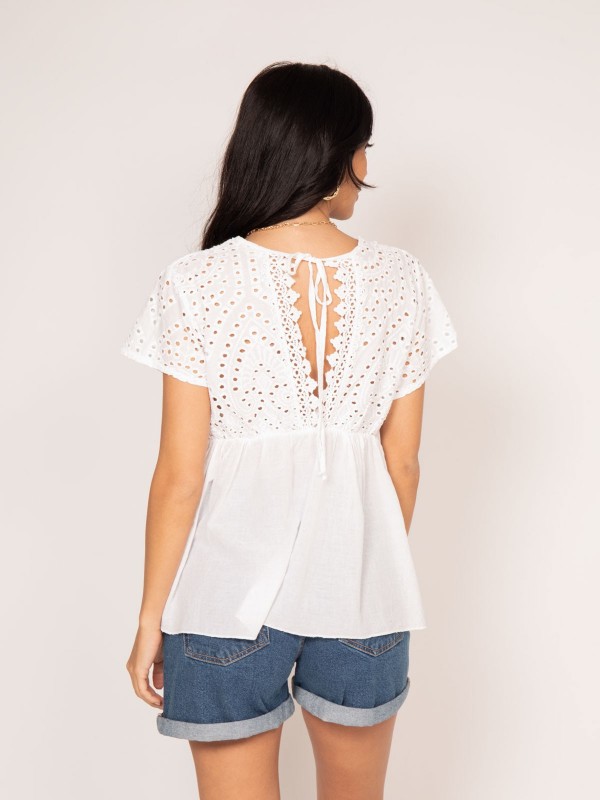 Blouse broderie anglaise...