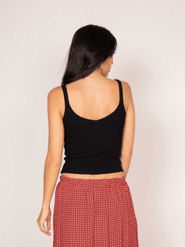 Debardeur maille FERIEL - Noir